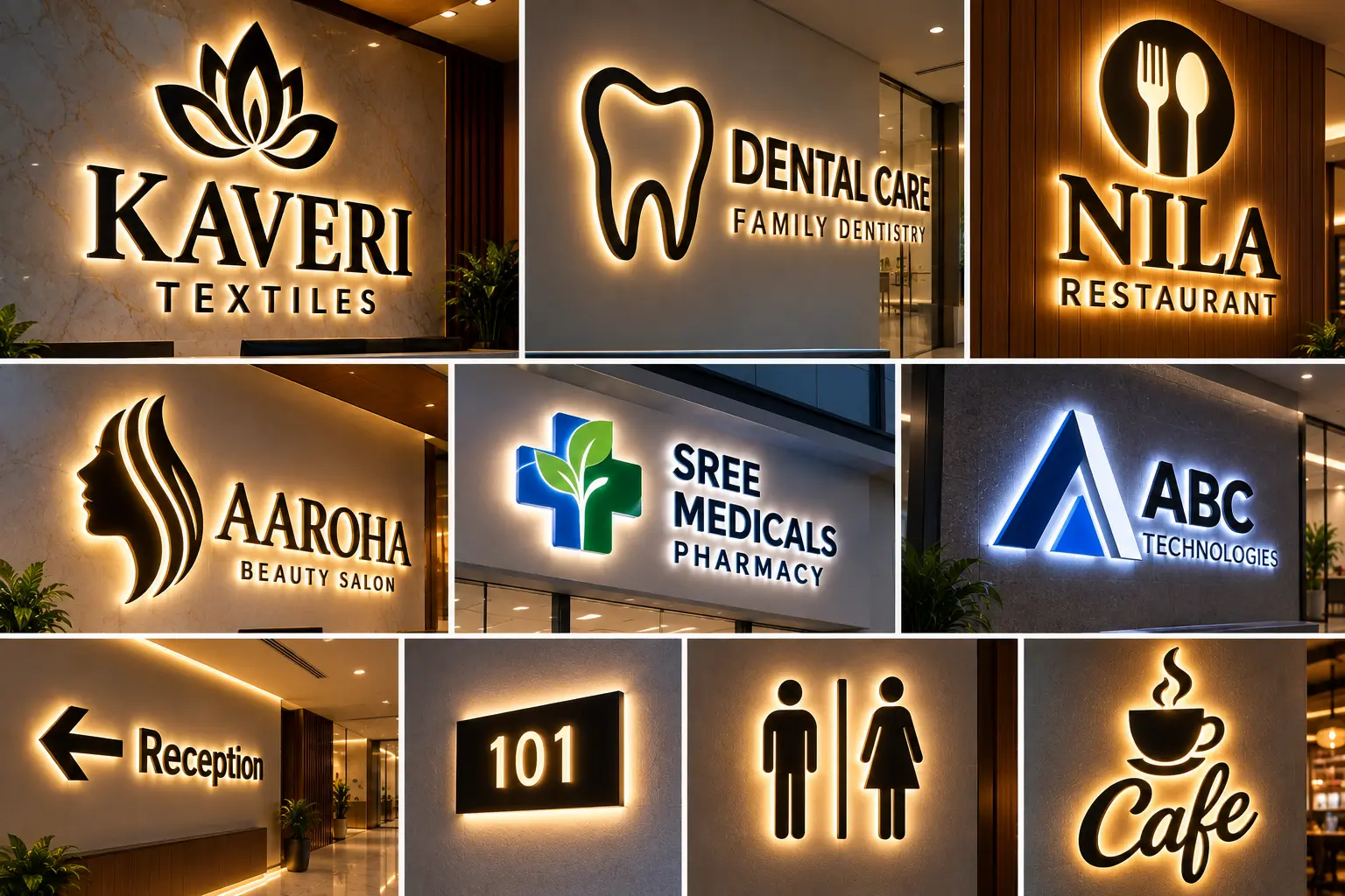 Backlit signage